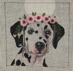 Dalmation w/Floral Crown