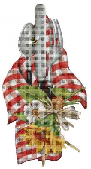 Red Check Table Setting