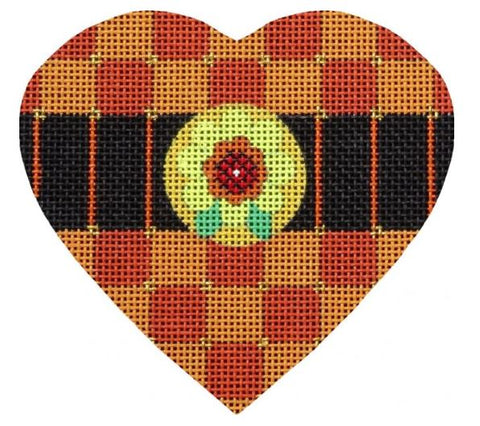 Halloween Hearts - Green Flower