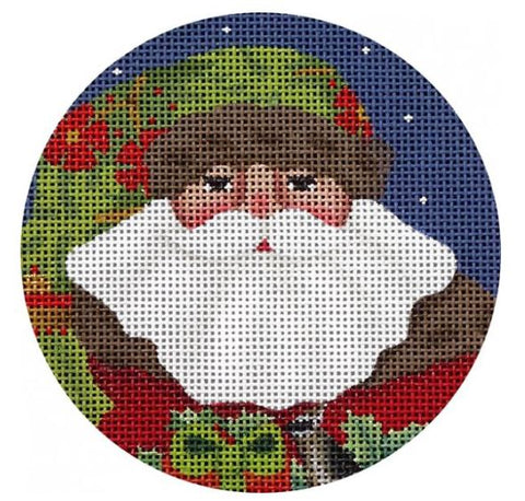 Forest Santa Ornament