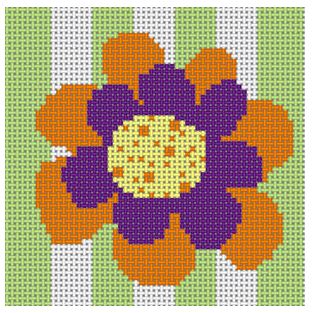Orange and Purple Flower