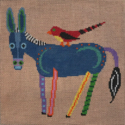 Donkey and Red Bird