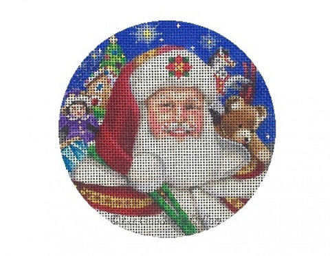 Up on the Rooftop Santa Face
