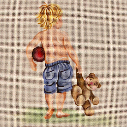 Little Boy Walking Away