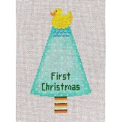 Rubber Ducky First Christmas - Aqua