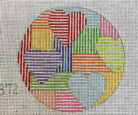 Round Stripe Ornament