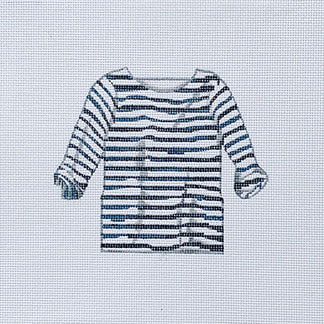 Navy/White Striped Shirt