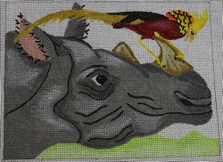Rhino and Bird 