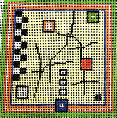 Square Abstract Coaster