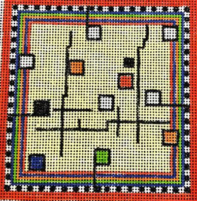 Square Abstract Coaster