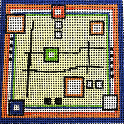 Square Abstract Coaster