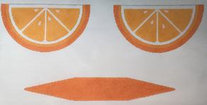 Purse - Large Orange Wedge