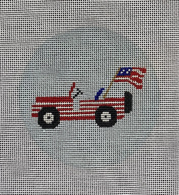 Home - Patriotic Jeep Ornament