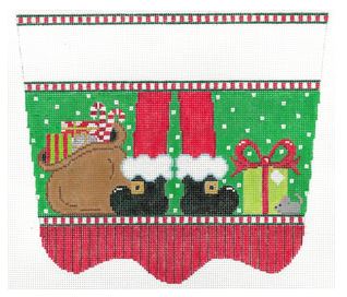 Santas Feet Stocking Cuff