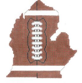Football State Shaped - Michigan