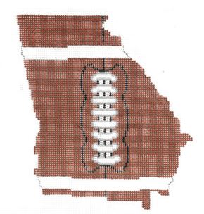 Football State Shaped - Georgia