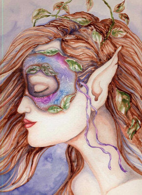 Mask Of Wood Woman