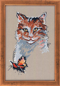 Cat With Butterfly