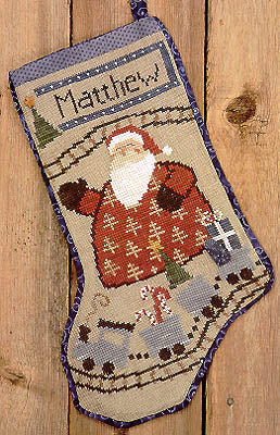 Santa Train Stocking