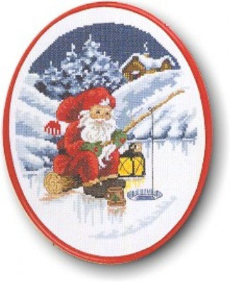 Santa Ice Fishing