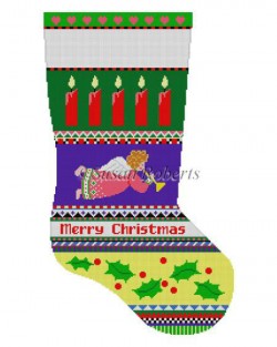 Bold Stripe Angel Stocking