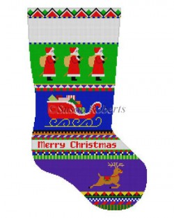 Bold Stripe Santa Stocking
