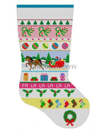 Sleighride Stripe Stocking