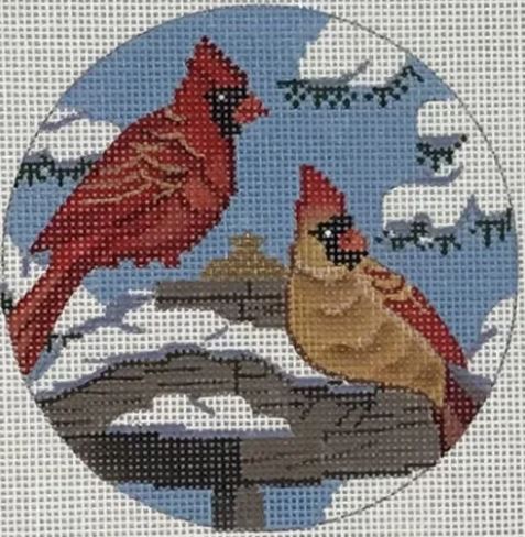 Two Cardinals Ornament
