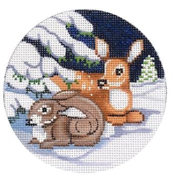 Bunny and Deer Ornament