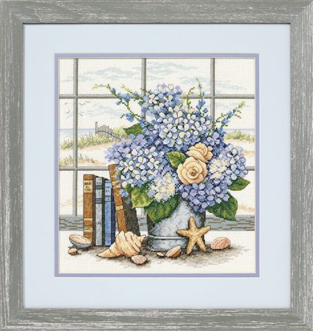 Hydrangeas and Shells