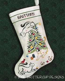 Britty Kitty Christmas Stocking