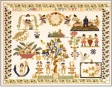 Sampler - 1809 Stitckmuster Museum Celle