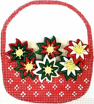 Poinsettia Basket