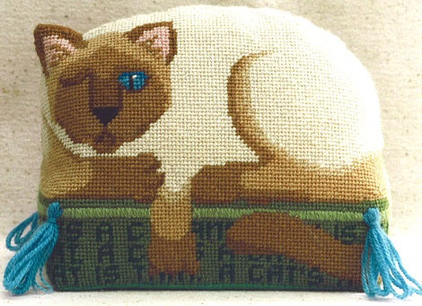 Cat on Cushion Brick