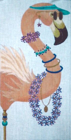 Flashy Flamingo w/Lei