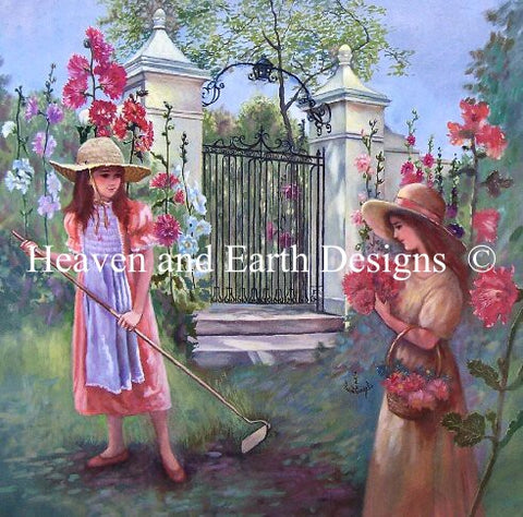 Hollyhocks