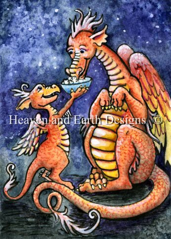 Popcorn Dragon - Quick Stitch