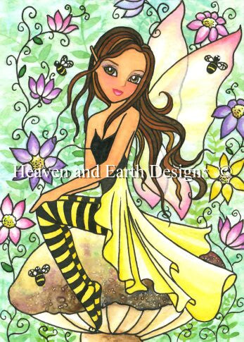 Mushroom Bee Fae - Quick Stitch