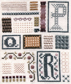 Sampler of Stitches - Part Six - PQR
