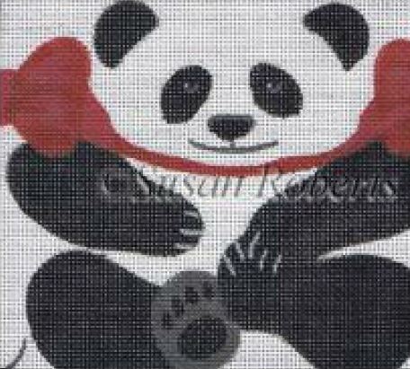 Panda Bear Tissue Roll Ornament   