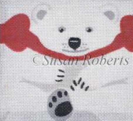 Polar Bear Tissue Roll Ornament   