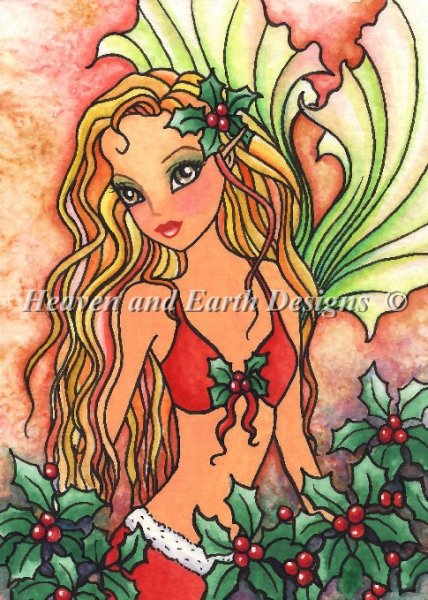 Holly Blush Mermaid - Quick Stitch