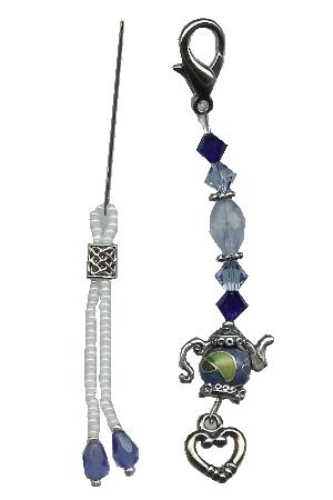 Mini Fob Set - Teapot Blue