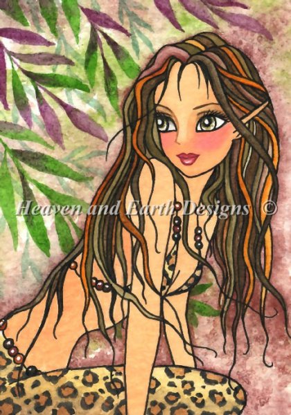 Leopard Mermaid - Quick Stitch