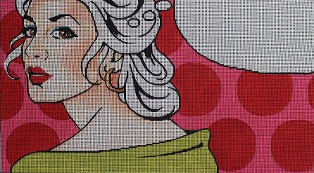 Woman w/White Hair/Text Bubble