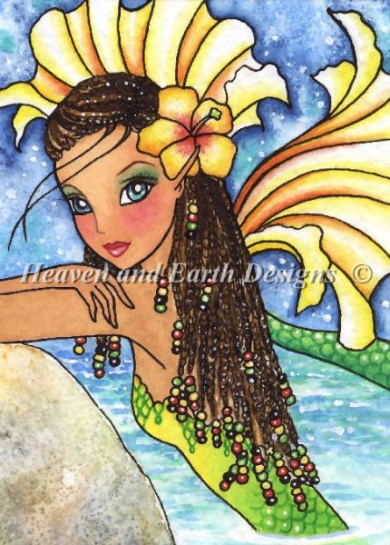 Mermaid In Braids - Quick Stitch
