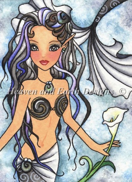 Onyx Swirl Mermaid - Quick Stitch