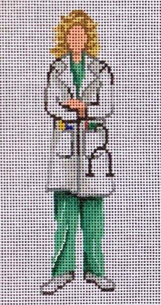 Female Doctor in Scrubs