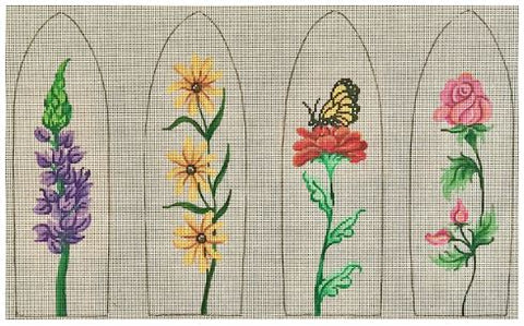 Tulip Purse Floral on White - B