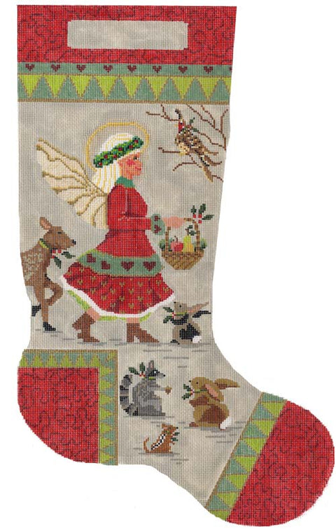 Woodland Angel Stocking
